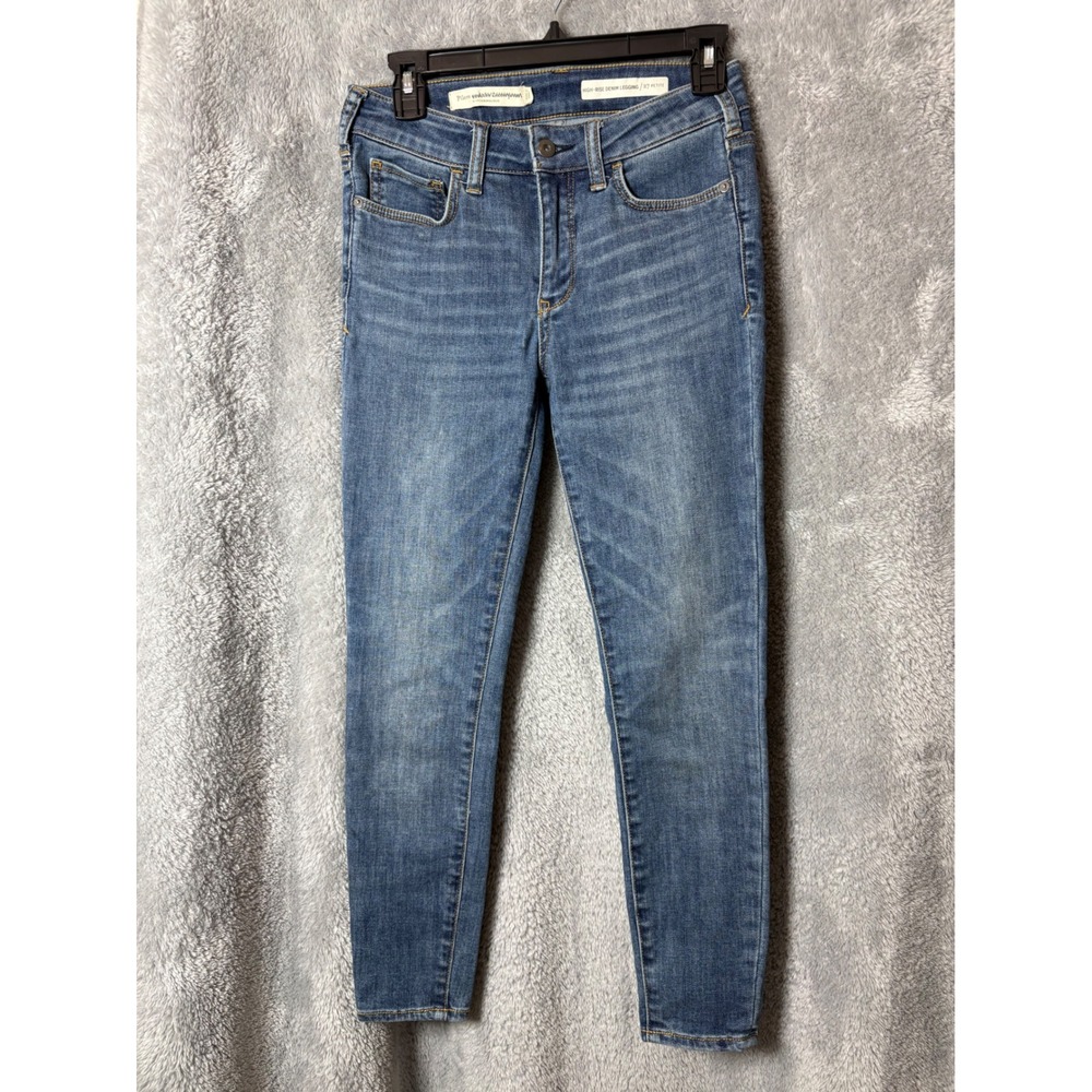Pilcro Anthropologie High-Rise Denim Legging Skinny Jeans Blue Size 27 Petite